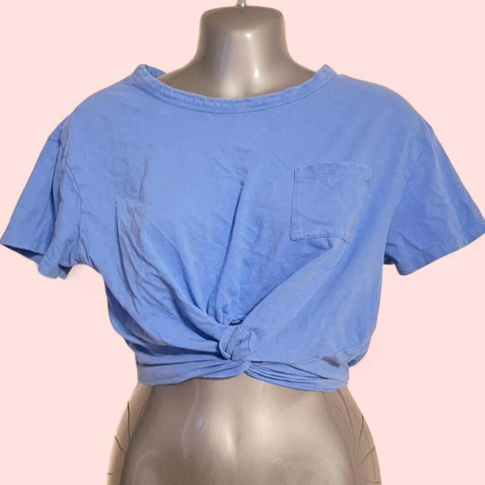 Forever 21 Women's Blue Crop-top